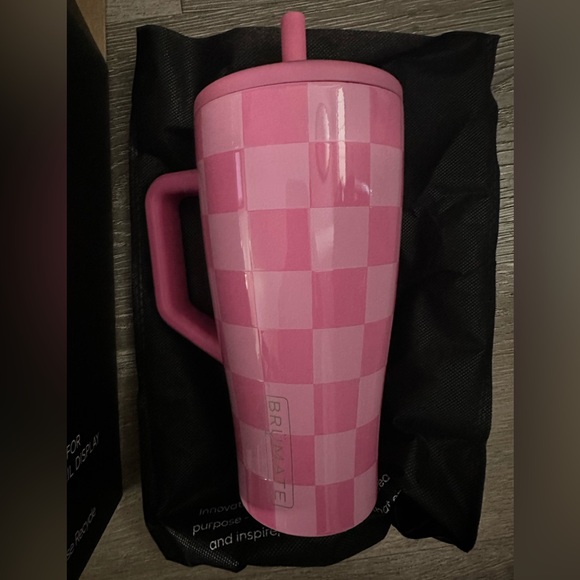 SOLD - Brumate x Krista Horton Pink Checkered Era 30oz (Limited Edition) - Picture 4 of 5